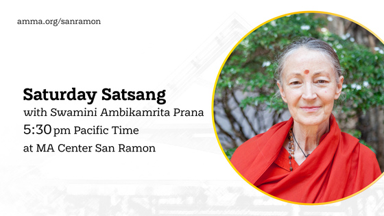 Saturday Satsang - with Swamini. 5:30 PM PT