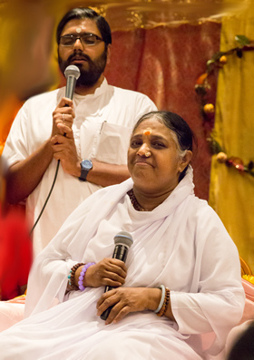 Br. Ramanand with Amma
