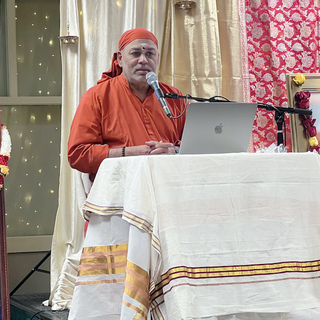 Swamiji talking