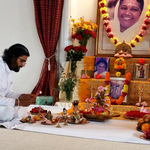 Br. Ramanand beginning puja