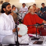 Ramanandji and Swami Ramakrishnanada singing bhajans together