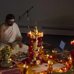 Br. Ramanand performing puja