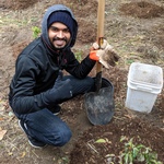 AYUDH volunteer planting trees