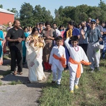 Devotees carrying Sri Krishna in procession