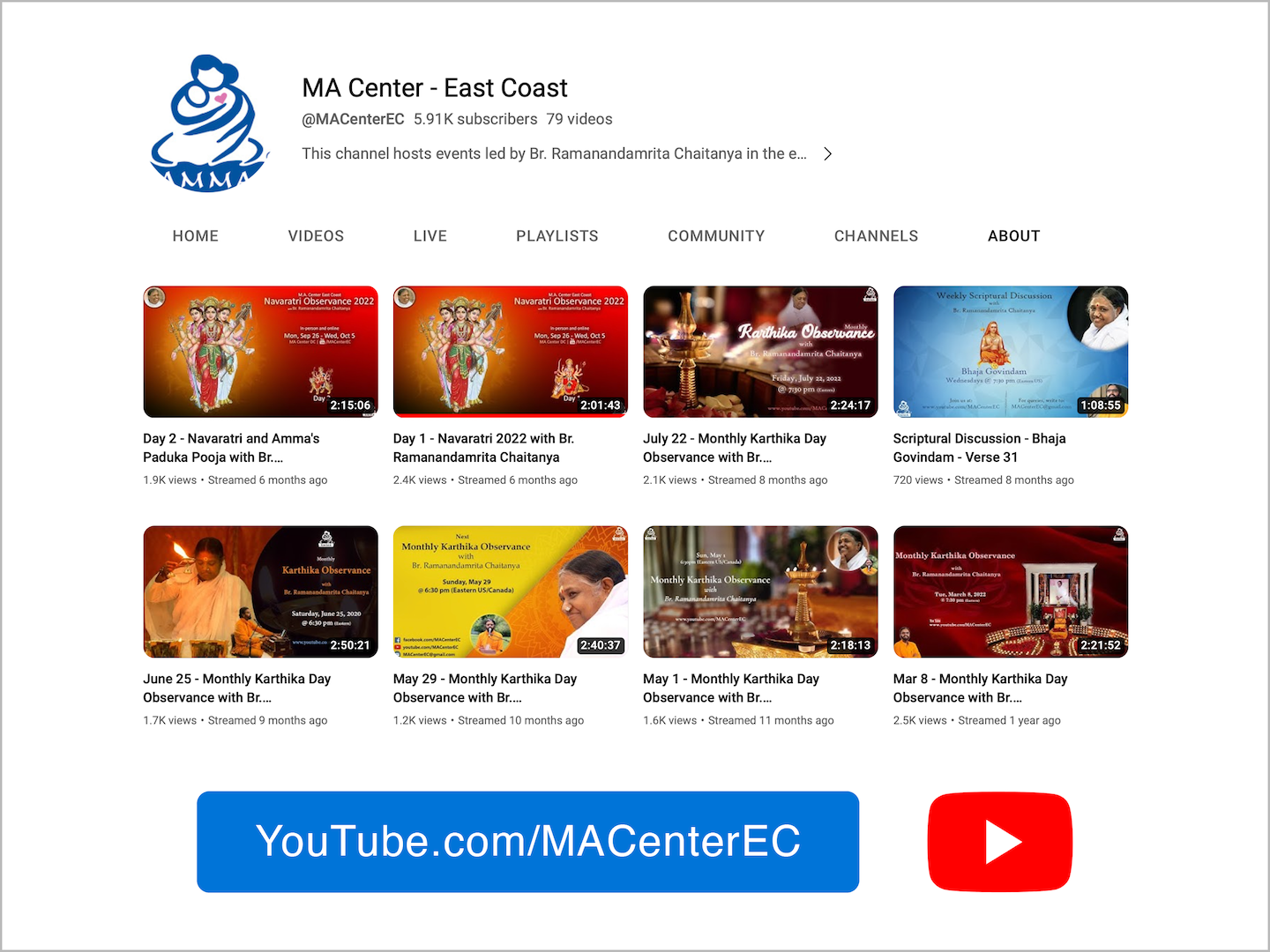 MA Center East Coast main page screen