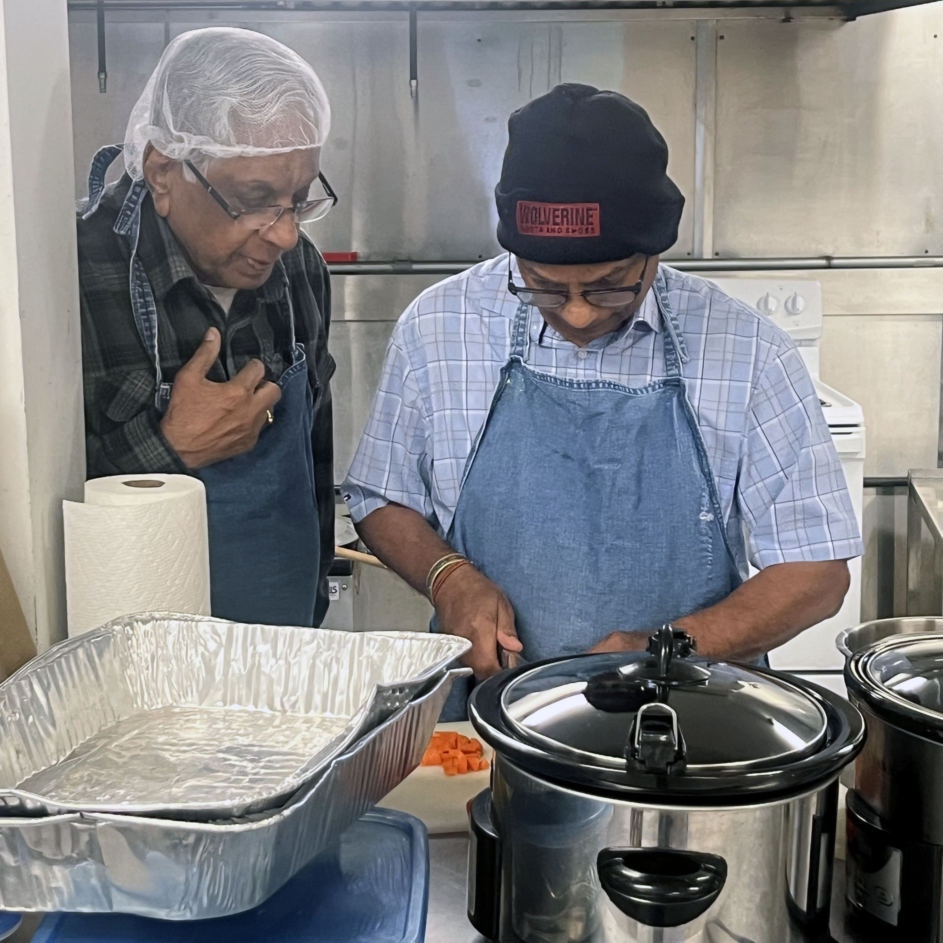 Amma Canada volunteers making chilli